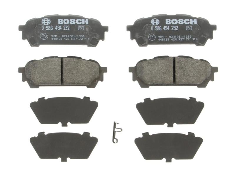 Тормозные колодки задние SUBARU FORESTER, IMPREZA 2.0/2.5 12.00-06.09 0986494232 BOSCH