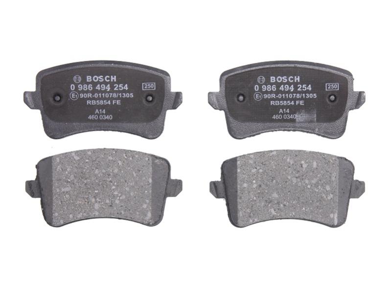 Тормозные колодки задние AUDI A4, A4 ALLROAD, A5, Q5 1.8-4.2 06.07-05.17 0986494254 BOSCH - фото 1