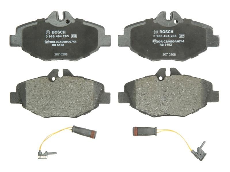 Тормозные колодки передние MERCEDES E T-MODEL (S211), E (W211) 1.8-3.2D 03.02-07.09 0986494285 BOSCH