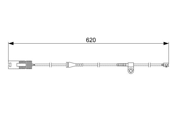 Датчик износа тормозных колодок передний BMW 7 (E38) 2.5D-5.4 09.94-11. 1987474955 BOSCH