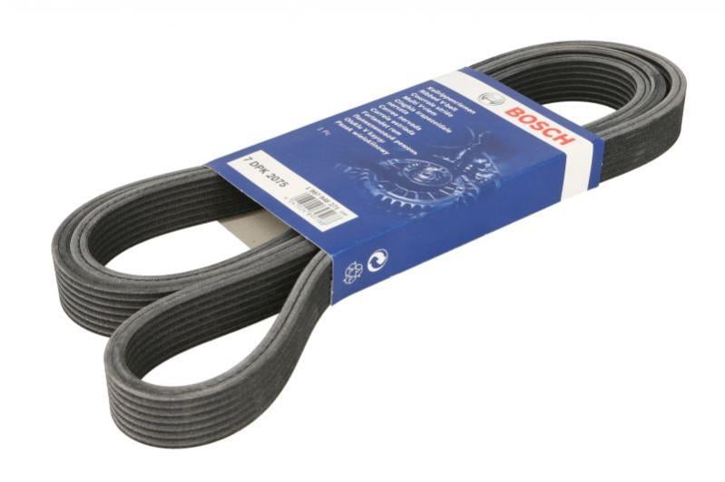 Поликлиновый ремень (7PK2075) AUDI Q7; PORSCHE CAYENNE; VW PHAETON, TOUAREG 3.2/3.6 10.02- (19 1987946271 BOSCH