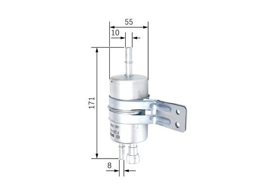 Паливний фільтр JEEP GRAND CHEROKEE II 4.0/4.7 10.98-09.05 ( F026403761 BOSCH