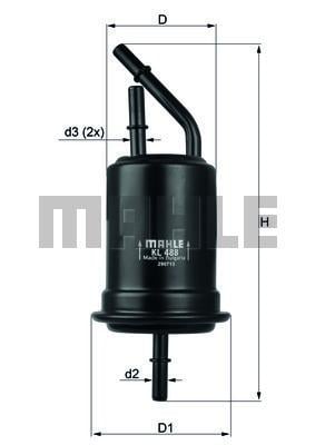 Топливный фильтр KL488 KNECHT