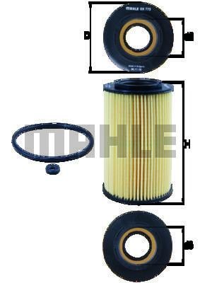 Масляный фильтр OX773D KNECHT