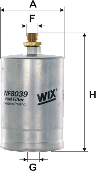 Фильтр топливный WIXFILTRON WF8039 WF8039 WIX FILTERS - фото 1