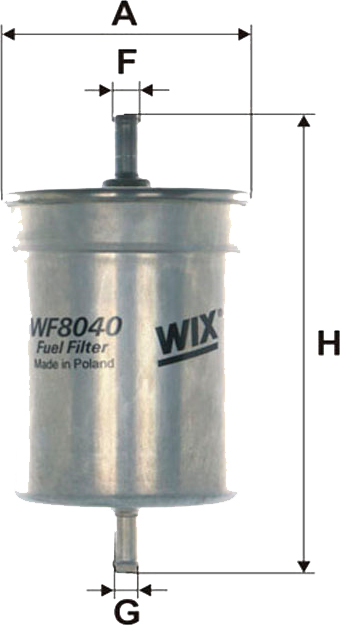 Фільтр паливний WIXFILTRON WF8040 WF8040 WIX FILTERS