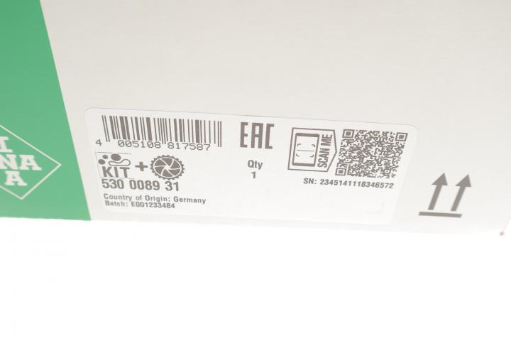 Комплект ГРМ с помпою 530008931 INA - фото 1 Комплект ГРМ с помпою 530008931 INA - фото 1