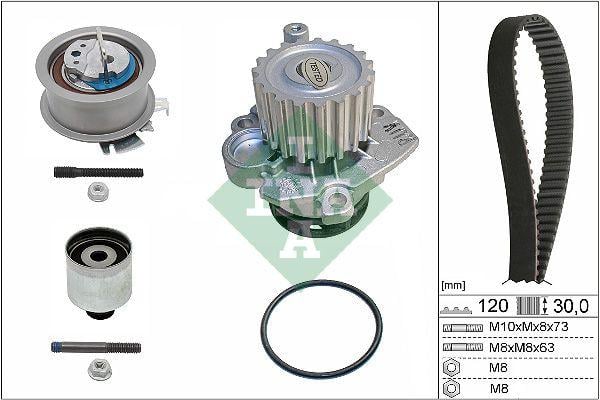 Комплект ГРМ з насосом Skoda Octavia (1Z3) 02 04-06 13 1.9 TDI 530020133 INA - фото 1