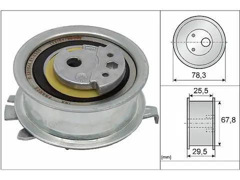 Натяжной ролик, ремень ГРМ 531082510 INA