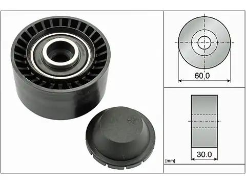 Паразитный / ведущий ролик, поликлиновой ремень 532032010 INA