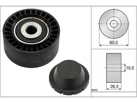 Паразитный / ведущий ролик, поликлиновой ремень 532033110 INA