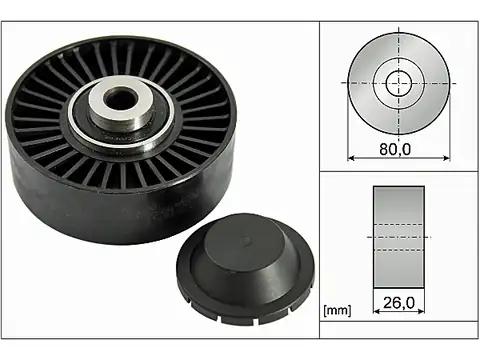 Паразитный / ведущий ролик, поликлиновой ремень 532037020 INA