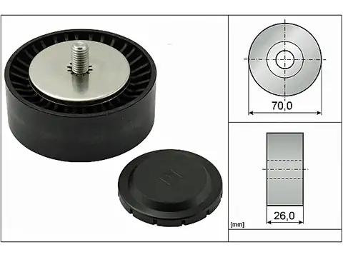 Паразитный / ведущий ролик, поликлиновой ремень 532055310 INA