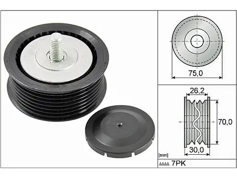 Ролик модуля натяжителя ремня 532080010 INA