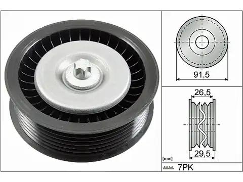 Паразитный / ведущий ролик, поликлиновой ремень 532080810 INA