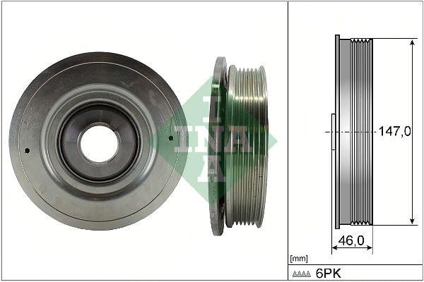 Ременной шкив коленвал Opel Movano 07 98 - 544009410 INA