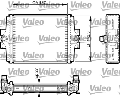 Радиатор охлаждения двигателя BMW 3 (F30 F80) 3 (F31) 3 GRAN TURISMO (F34) 4 (F32 F82) 4 (F33 F83) 4 GRAN COUPE (F36) 2.0/3.0D 11.11- 735467 VALEO