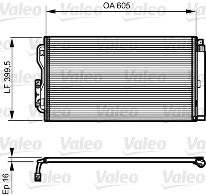 Конденсатор кондиціонера BMW 1 series F20 (2011-) 3 series (F30 F31) 814191 Valeo