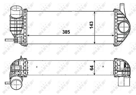 Интеркулер Renault Kangoo 08 - 30468 NRF