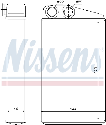 Радиаторы печки NISSENS