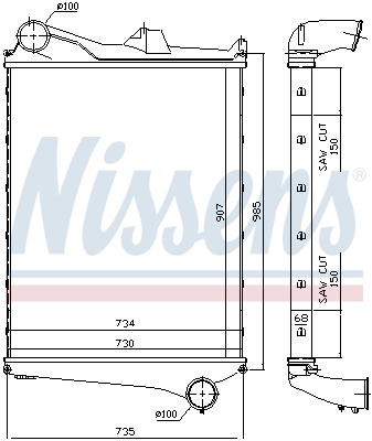 Интеркулер 97006 NISSENS