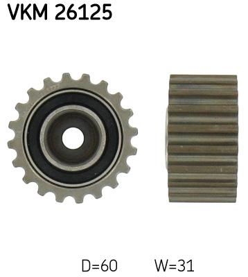 Паразитный / Ведущий ролик, зубчатый ремень VKM26125 SKF