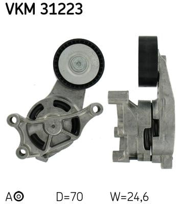 Натяжной ролик, поликлиновой ремень VKM31223 SKF