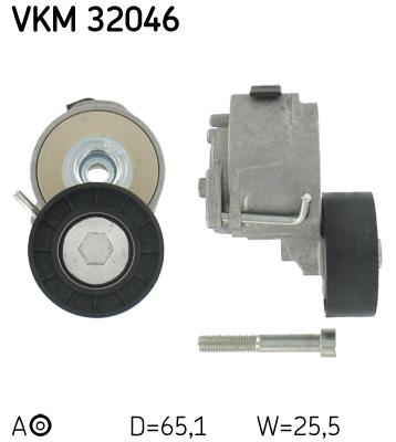 Натяжитель ремня ALFA ROMEO 159, GIULIETTA, MITO; FIAT BRAVO II, DOBLO, DUCATO, LINEA, PUNTO 1.6D-2.0D 04.04- VKM32046 SKF