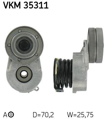 Натяжитель ремня HONDA CIVIC VII; OPEL ASTRA H H, ASTRA H H, COMBO, CORSA C, CORSA D, ZAFIRA B 1.7D 01.02- VKM35311 SKF