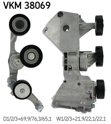 Натяжитель поликлинового ремня MERCEDES A (W168), VANEO (414) 1.7D 07.98-07.05 VKM38069 SKF