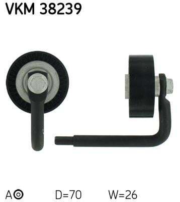 Натяжной ролик, поликлиновой ремень VKM38239 SKF