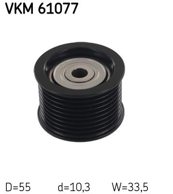 Натяжной ролик поликлинового ремня VKM61077 SKF