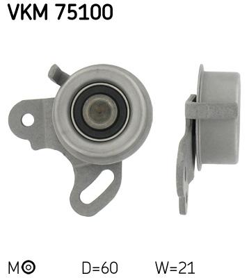 Ролік натягувача ременя ГРМ HYUNDAI PONY,S; MITSUBISHI COLT, LANCER F, LANCER 1.2-1.5 12.78-05.96 VKM75100 SKF