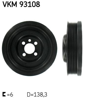 Ременной VKM93108 SKF - фото 1