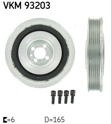 Шків ременя генератора VKM93203 SKF
