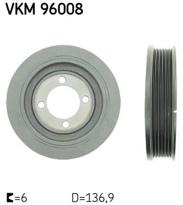 Шкив ремня генератора VKM96008 SKF