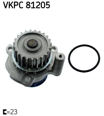 Водяний насос AUDI A1, A3, A4, A6, TT; SEAT ALTEA, ALTEA XL, EXEO, EXEO ST, LEON, TOLEDO III; SKODA OCTAVIA II; VW EOS, GOLF V, GOLF VI, JETTA III, PA VKPC81205 SKF