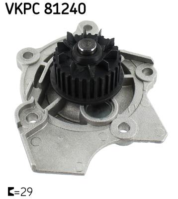 Водяний насос AUDI A3, A4, A5, TT; SEAT ALTEA, ALTEA XL, EXEO, EXEO ST, LEON, TOLEDO III; SKODA OCTAVIA II, SUPERB II, YETI; VW CC, GOLF VI, PASSAT, P VKPC81240 SKF - фото 1