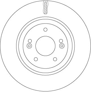 Тормозной диск передний HYUNDAI GRANDEUR I40 IX35 KONA KIA CADENZA I CEE'D OPTIMA SOUL II 1.0 01.10- DF7592 TRW