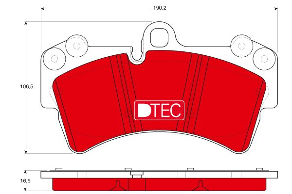 Гальмівні колодки передні AUDI Q7 PORSCHE CAYENNE VW TOUAREG 3.0-6.0D 09.02-08.15 GDB1548DTE TRW - фото 1