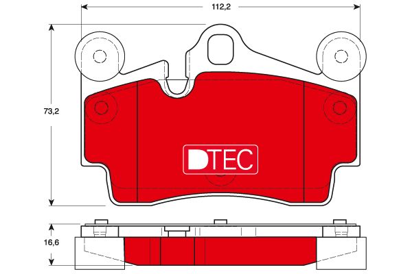 Гальмівні колодки задні AUDI Q7 PORSCHE CAYENNE VW TOUAREG 3.0-6.0D 09.02-08.15 GDB1653DTE TRW