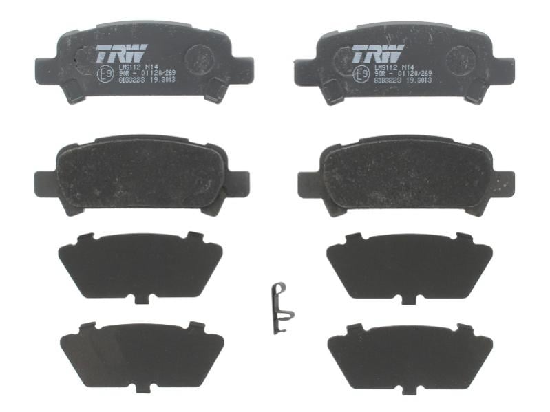 Колодки гальмівні задні SUBARU FORESTER IMPREZA LEGACY III LEGACY IV OUTBACK 1.5-3.0 10.95-06.09 GDB3223 TRW