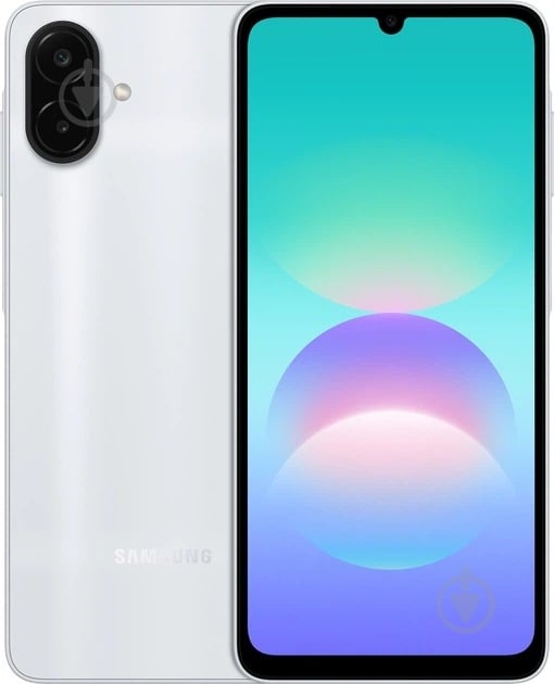 Смартфон Samsung Galaxy A08 4/128GB silver (SM-A085FZSGSEK) - фото 1 Смартфон Samsung Galaxy A08 4/128GB silver (SM-A085FZSGSEK) - фото 1