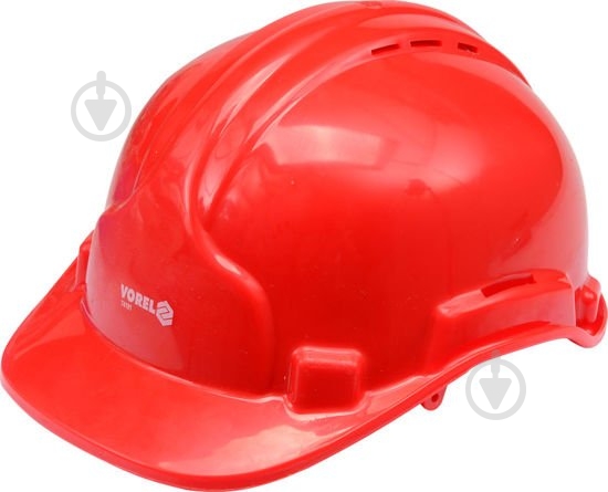 Каска Vorel красная 74191 - фото 1