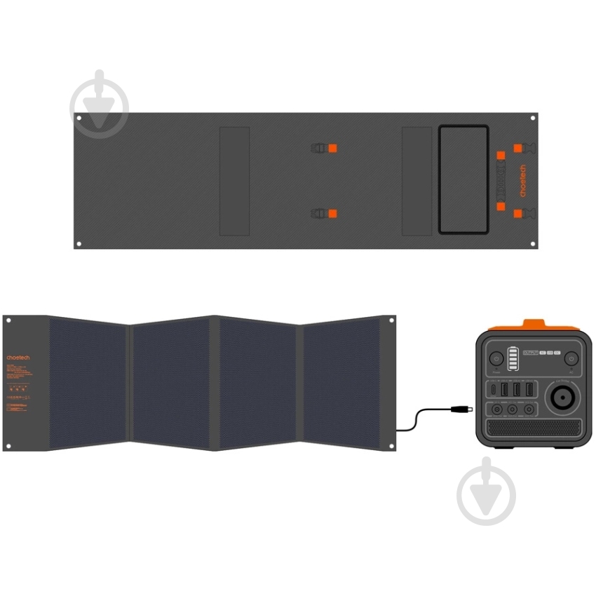 Солнечная панель Choetech SC008-V2-BK - фото 6 Солнечная панель Choetech SC008-V2-BK - фото 6
