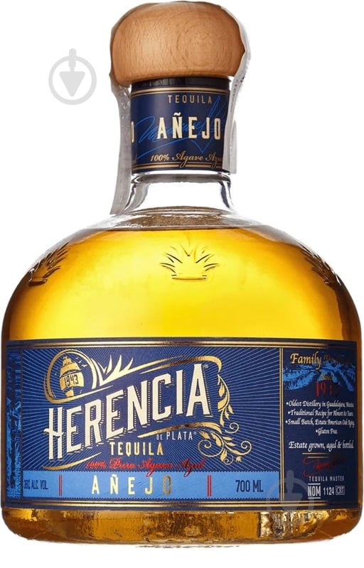 Текила Herencia de Plata 100% Agava Anejo 0,7 л 38% - фото 1 Текила Herencia de Plata 100% Agava Anejo 0,7 л 38% - фото 1