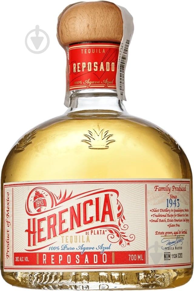 Текила Herencia de Plata Reposado 0,7 л 38% - фото 1