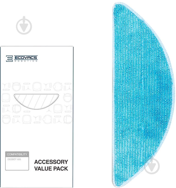 Салфетки Ecovacs D-CC3D Mopping Cloth for Deebot 600/601/605 - фото 2 Салфетки Ecovacs D-CC3D Mopping Cloth for Deebot 600/601/605 - фото 2