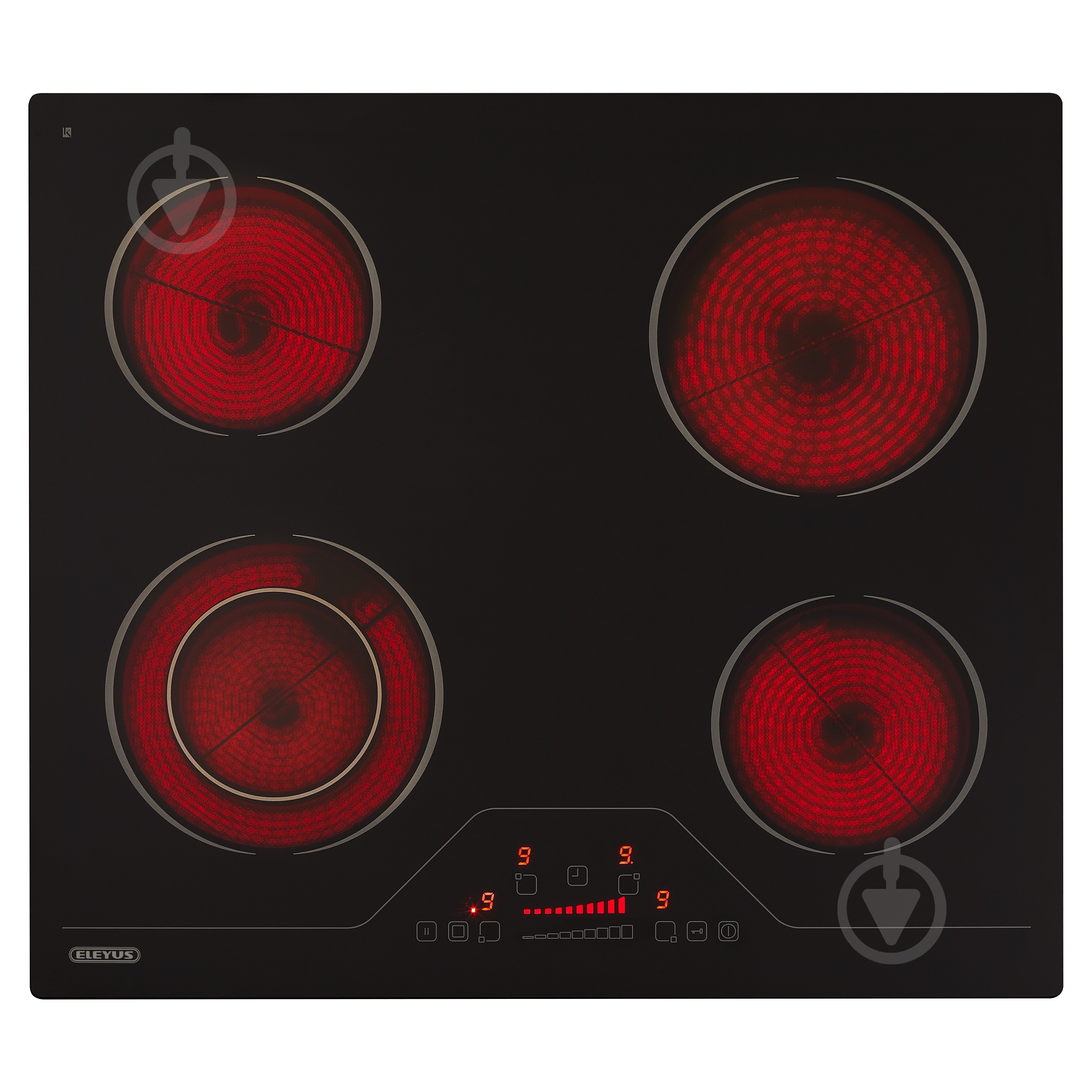 Варочная поверхность электрическая Eleyus FLORA 60 BL V - фото 1