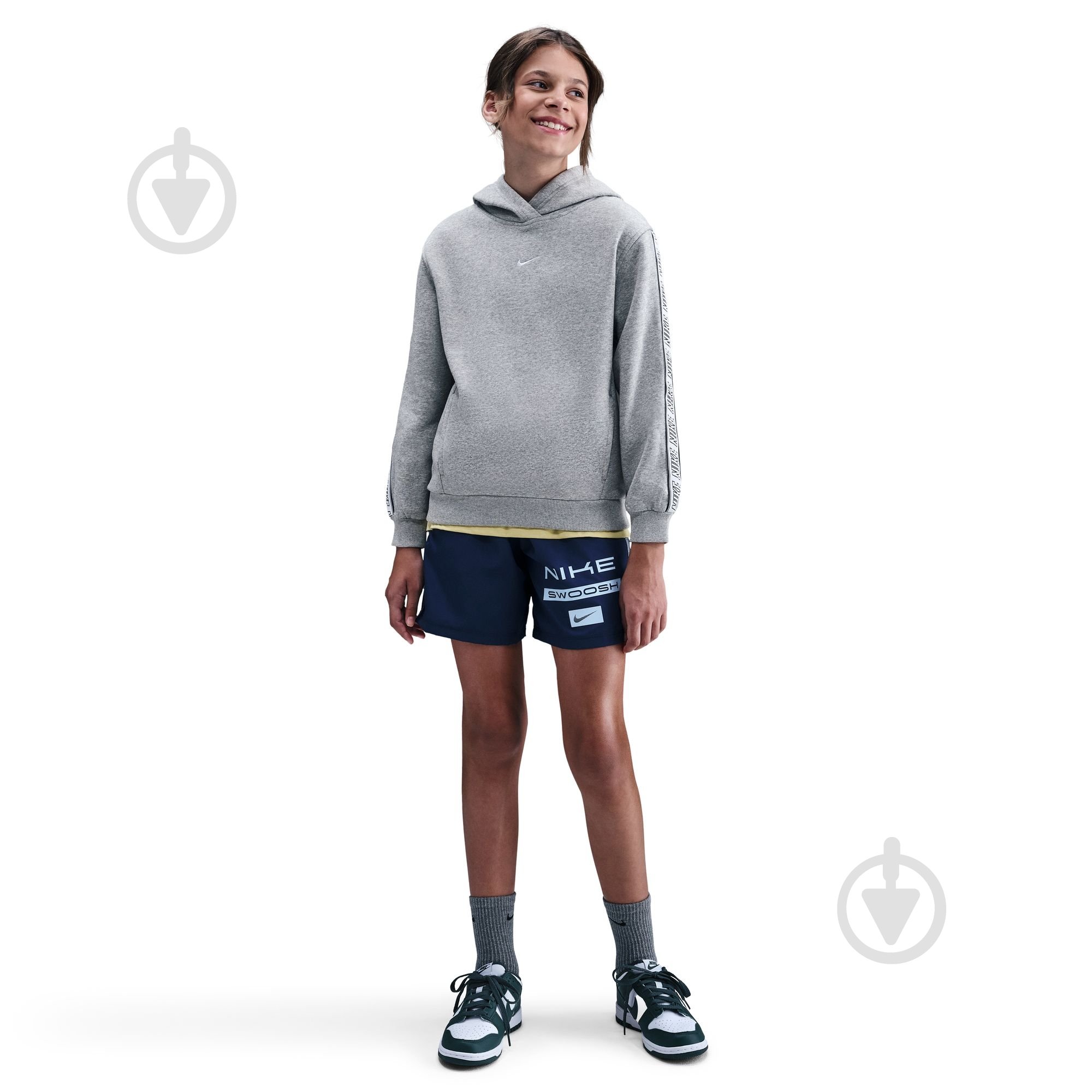 Джемпер Nike K NSW CLUB+ FLC HDY HQ9321-063 р.L серый - фото 2 Джемпер Nike K NSW CLUB+ FLC HDY HQ9321-063 р.L серый - фото 2